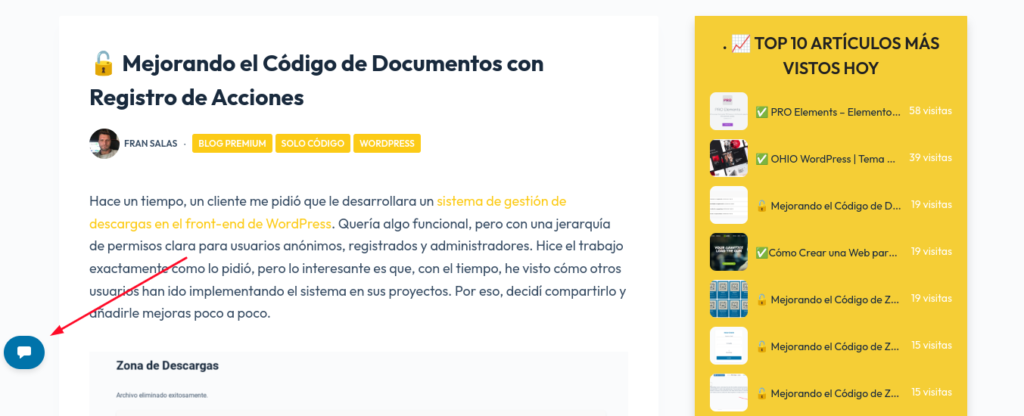 comentarios wordpress boton fijo