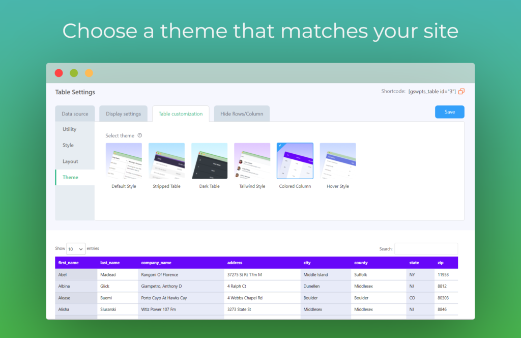 estilo Sheets to WP Table Live Sync Google Sheets Table Plugin for WordPress with Spreadsheet Integration – FlexTable