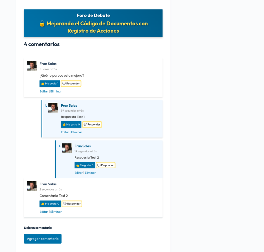 foro wordpress comentarios