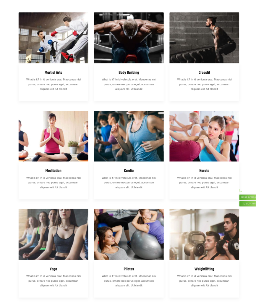 gimnasio wordpress woocommerce