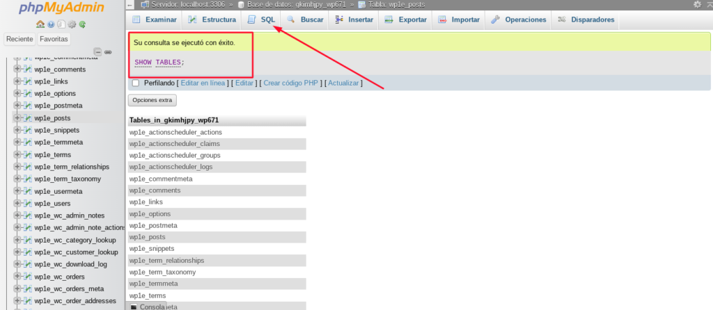limpiar wordpress base de datos