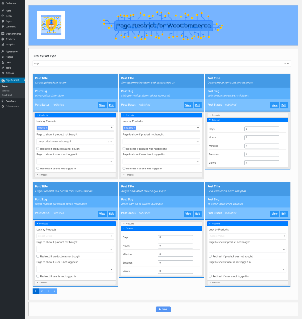 menu Page Restrict for WooCommerce