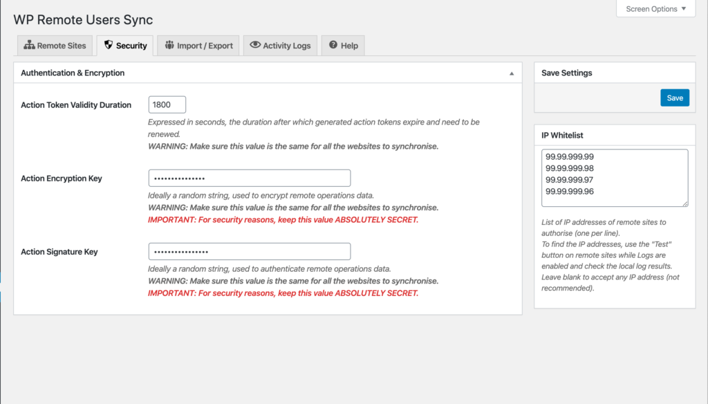 seguridad WP Remote Users Sync