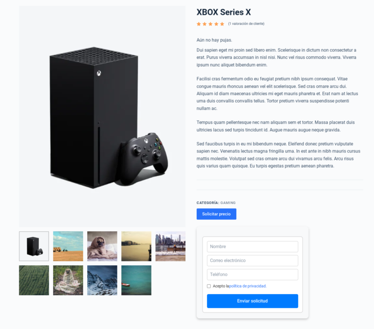 solicitar precio wordpress woocommerce sin plugin