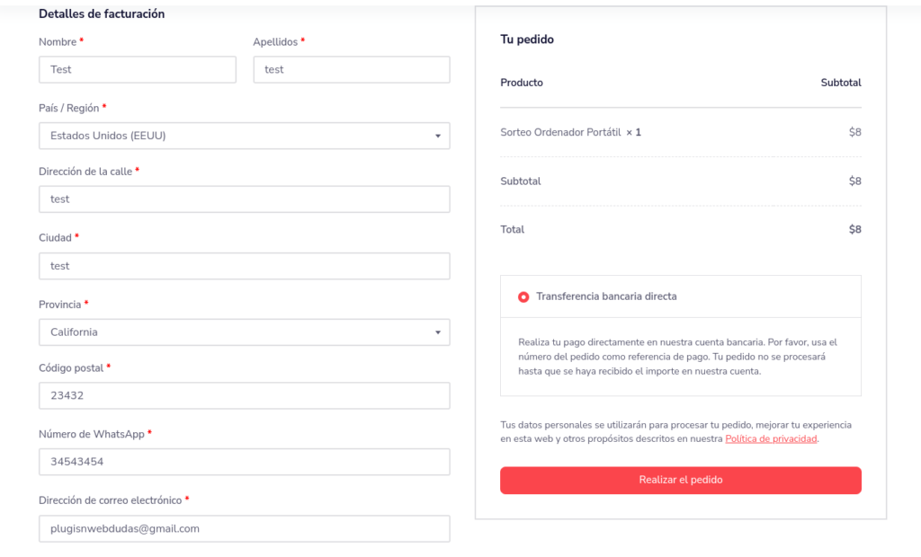 sorteos y loterias con wordpress woocommerce