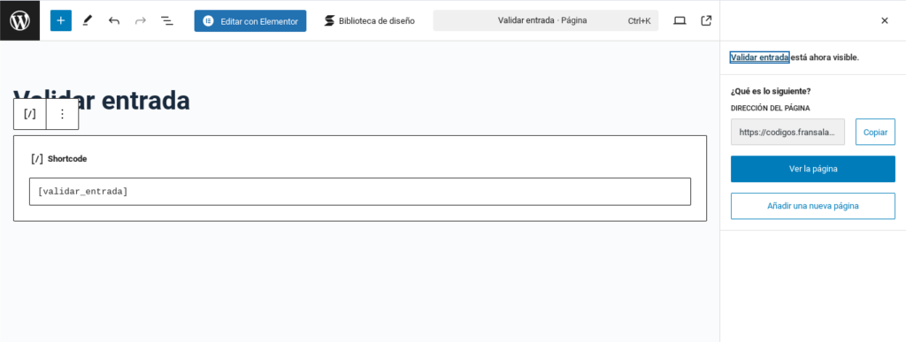 validar entrada sistema qr woocommerce