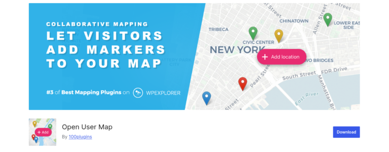 wordpress Open User Map