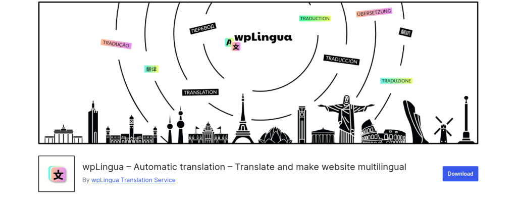 wpLingua – Automatic translation – Translate and make website multilingual
