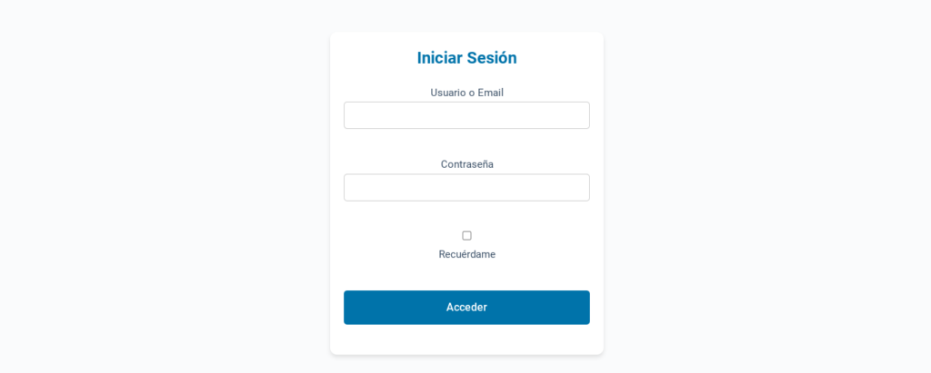 zona privada wordpress acceso