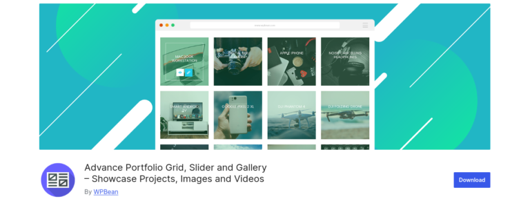 Advance Portfolio Grid, Slider and Gallery – Showcase Projects, Images and Videos