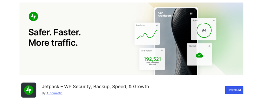 Jetpack – WP Security, Backup, Speed, & Growth