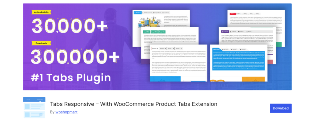 Tabs Responsive – With WooCommerce Product Tabs Extension