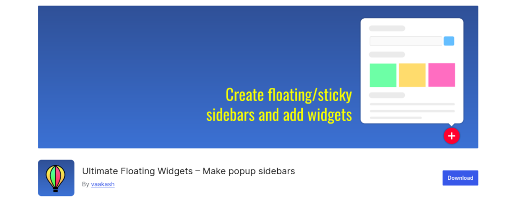 Ultimate Floating Widgets – Make popup sidebars