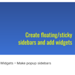 ✅Ultimate Floating Widgets: Plugin para Crear Sidebars Flotantes en WordPress