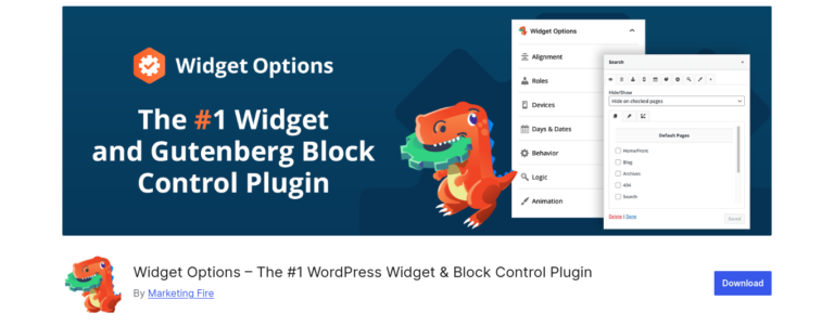 Widget Options – The #1 WordPress Widget & Block Control Plugin
