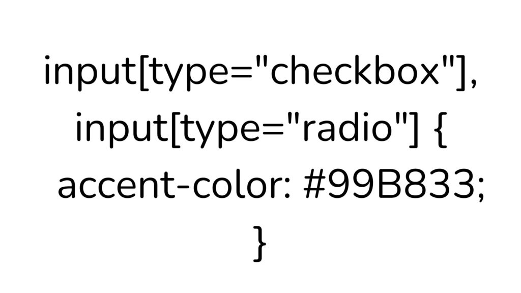 accent-color css