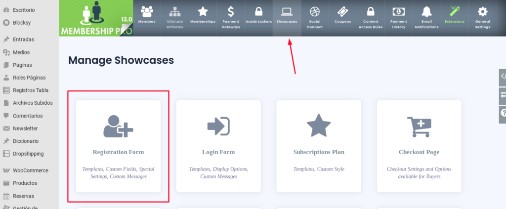 campos personalizados ultimate membership pro