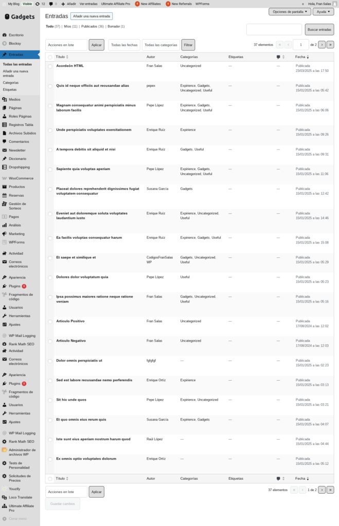 estilos admin wordpress sin plugins