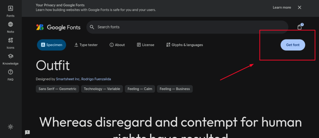 fuentes locales google blocksy