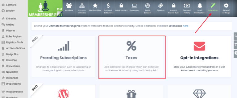 impuestos ultimate membership pro