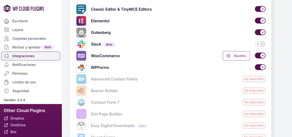 integracion google drive woocommerce