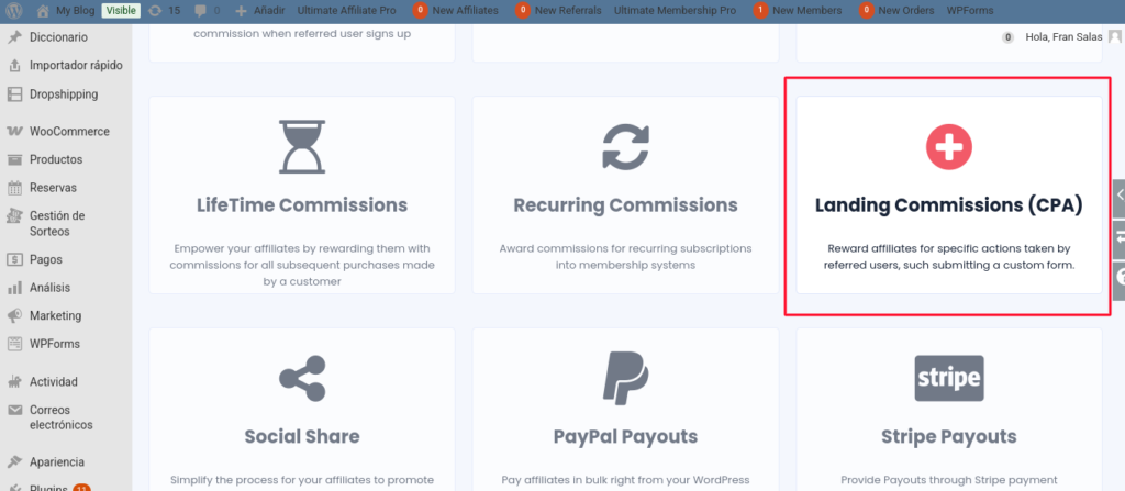 landing commissions ultimate affiliate pro