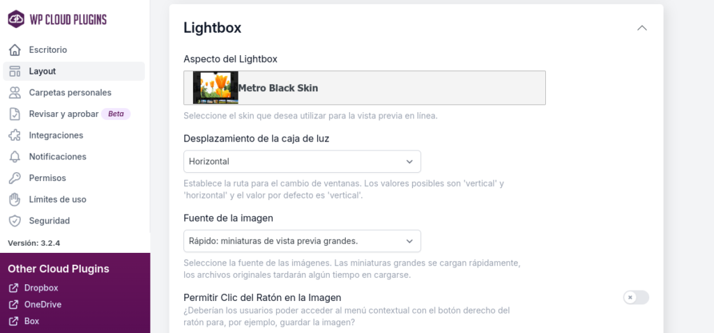 lightbox layout use your drive
