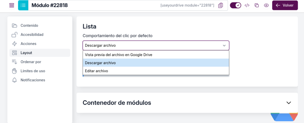 lista wordpress use your drive