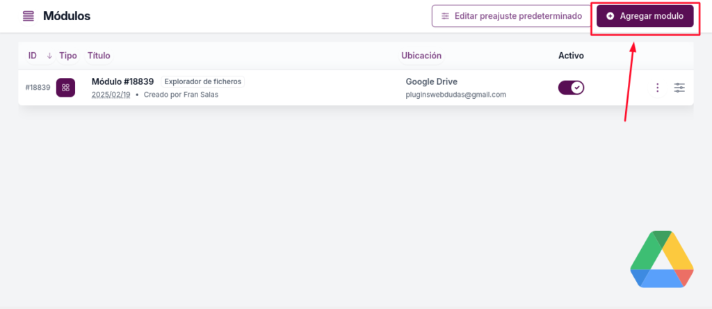 modulos use your drive audio