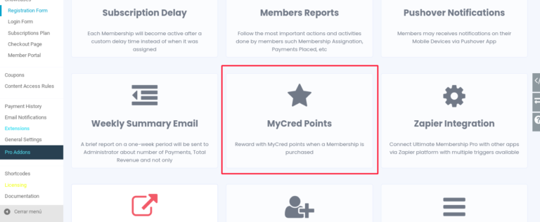 mycred ultimate membership pro