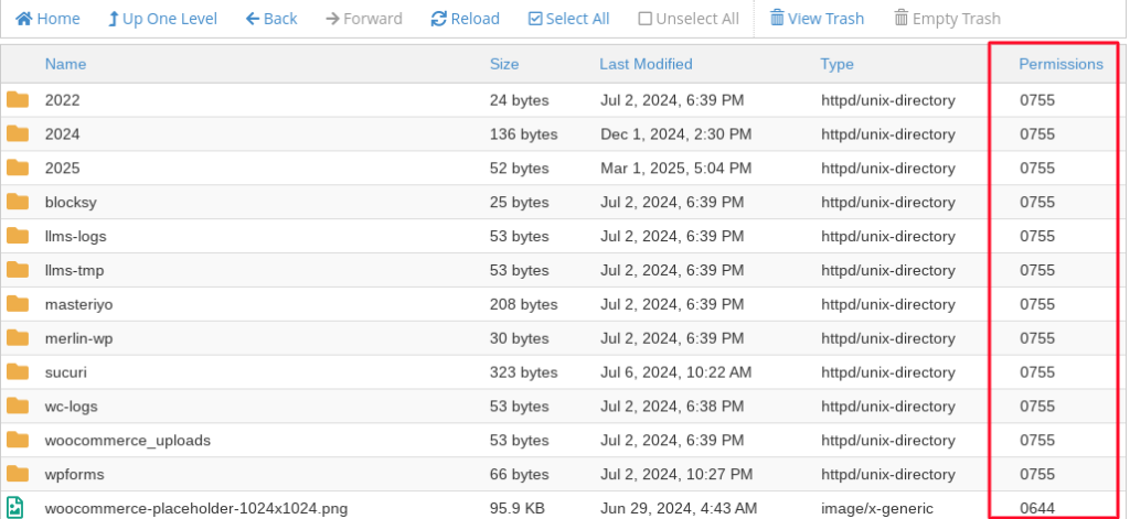 permisos imagenes wordpress hosting
