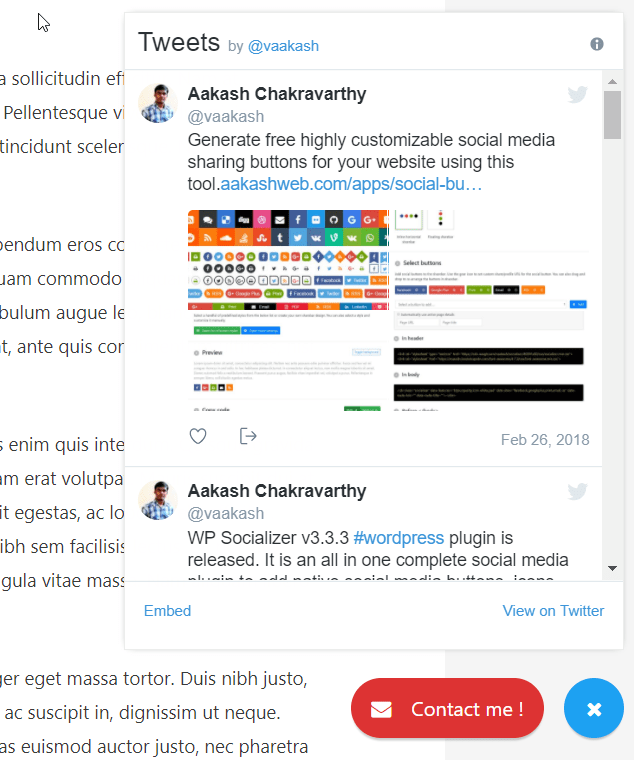 plugin Ultimate Floating Widgets – Make popup sidebars