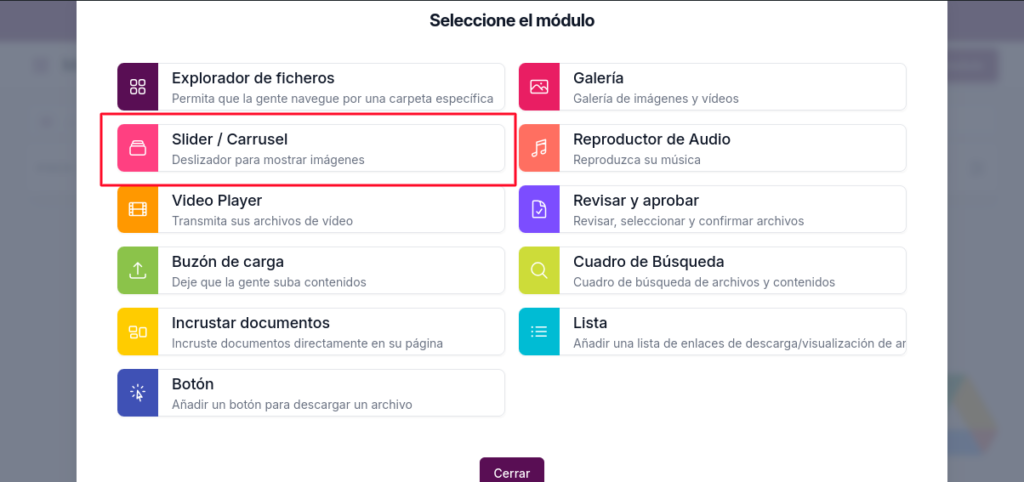 slider carrusel use your drive