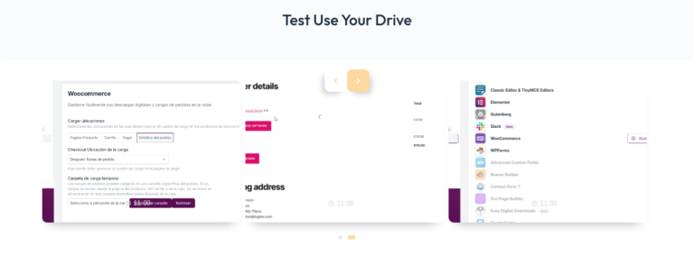slider carrusel use your drive wordpress