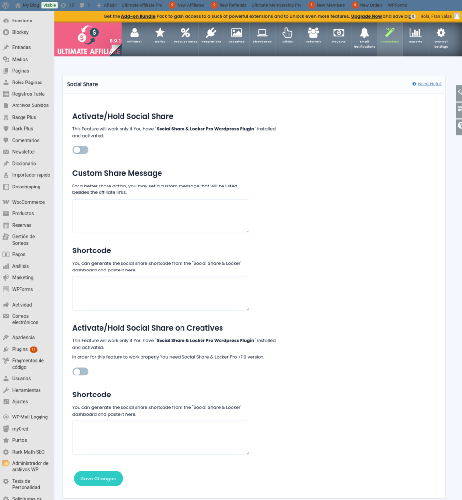 social share ultimate affiliate pro