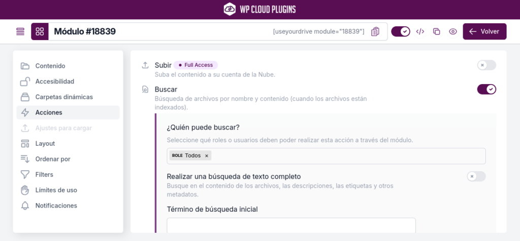 subir archivos acciones use your drive