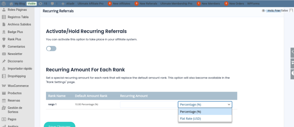 ultimate affiliate pro recurring commissions
