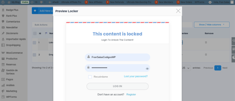 ultimate membership pro content blockers