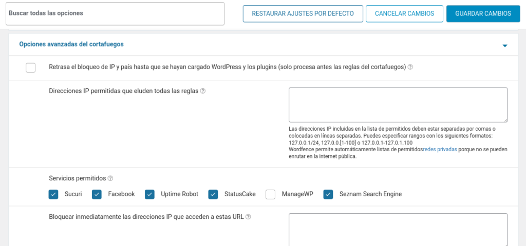 wordfence ip permitidas