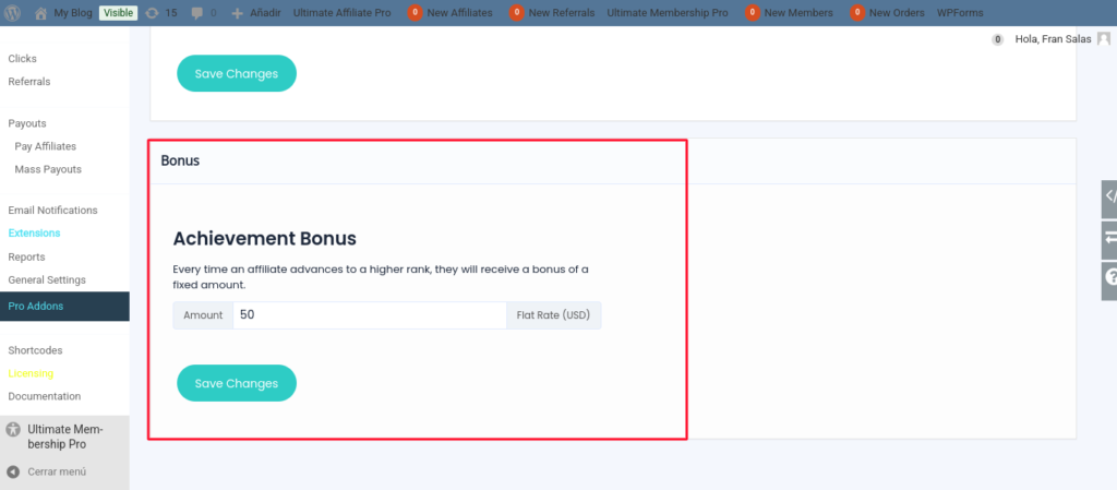 wordpress ultimate affiliate pro bonus rank