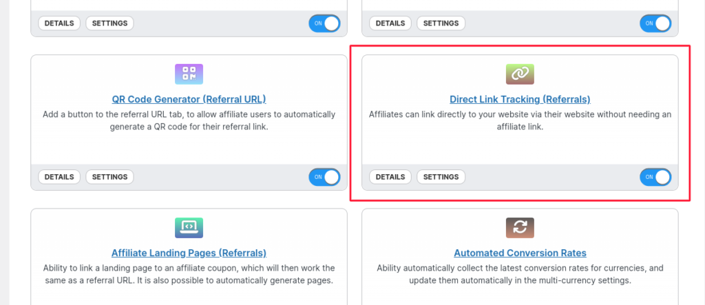 Direct Link Tracking (Referrals) coupon affiliates