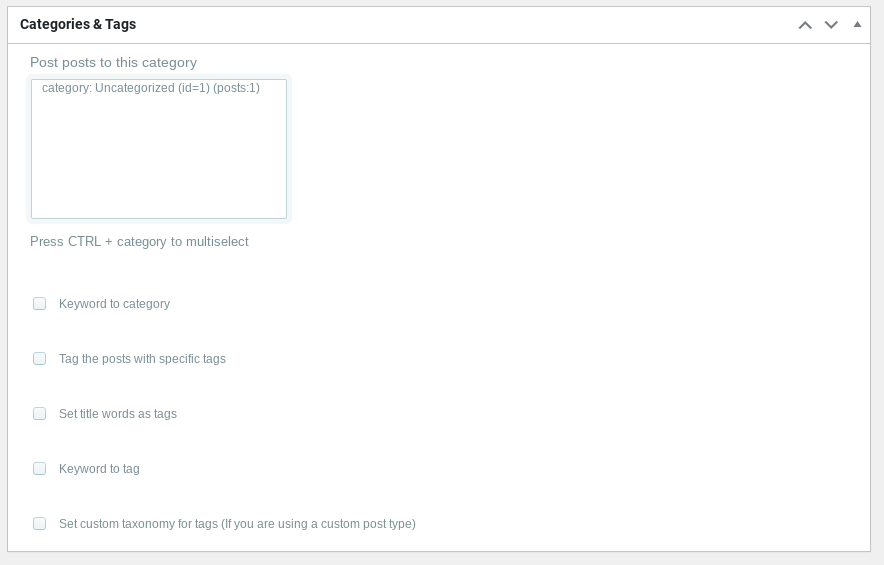 categorias etiquetas wordpress automatic plugin
