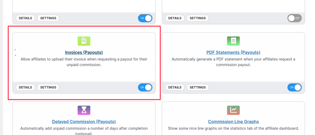 facturas coupon affiliates