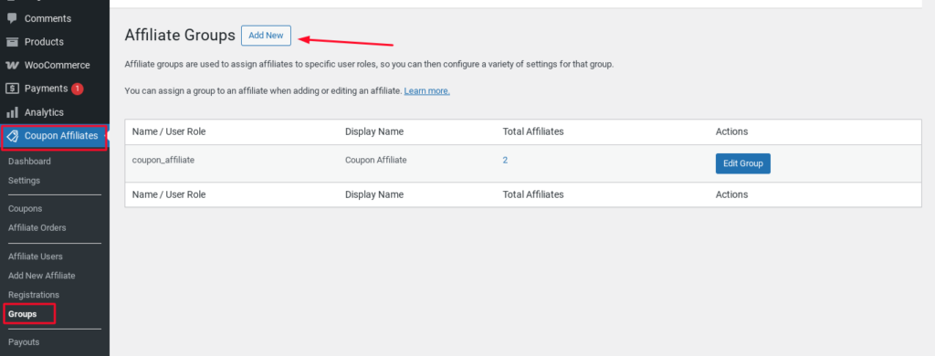 grupos de afiliados coupon afifliates wordpress plugin