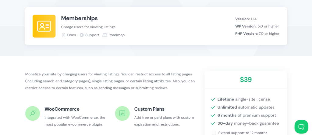 hivepress memberships wordpress