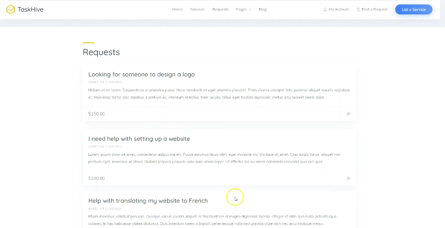 hivepress requests extension wordpress