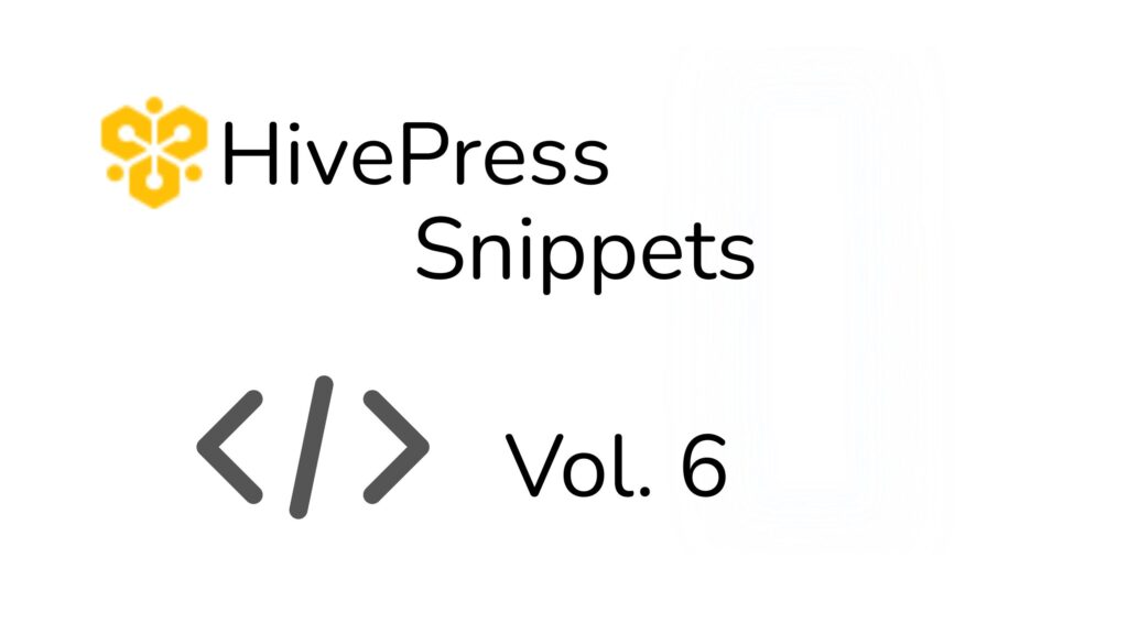 hivepress snippets volumen 6