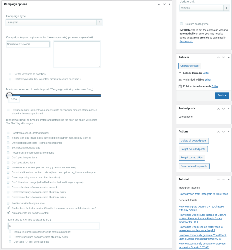 instagram wordpress automatic plugin