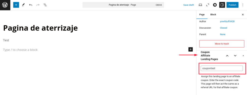 landing pages coupon affiliates
