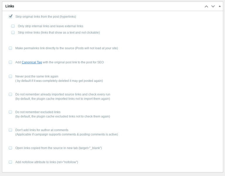 links wordpress automatic plugin